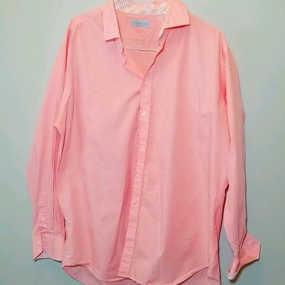 Jack Stone Orange/White Checkered Shirt